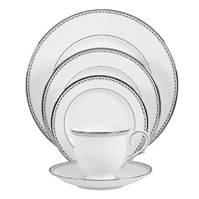 Lenox Pearl Platinum Bone China 5-Piece Place Setting, Service for 1 by Lenox