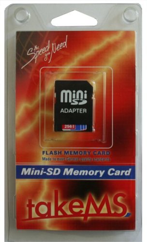 MP3 Player: Mini-SecureDigital-Card 256MB takeMS Retail