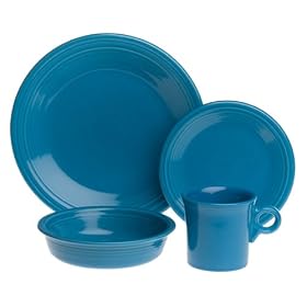 Fiesta Peacock 852 16-Piece Dinnerware Set, Service for 4 by Fiestaware