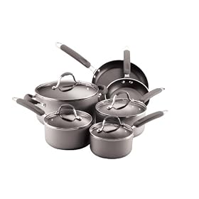 Farberware Enhanced 10-Piece Nonstick Cookware by Cookware Sets