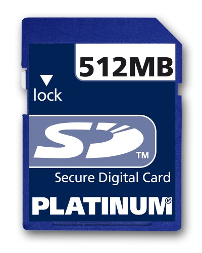Projektoren: Platinum Secure Digital (SD) 512MB Speicherkarte (Retailverpackung)