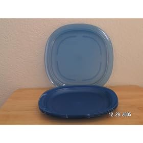 Tupperware Microwave Luncheon Plates, Mixed Berry by Tupperware