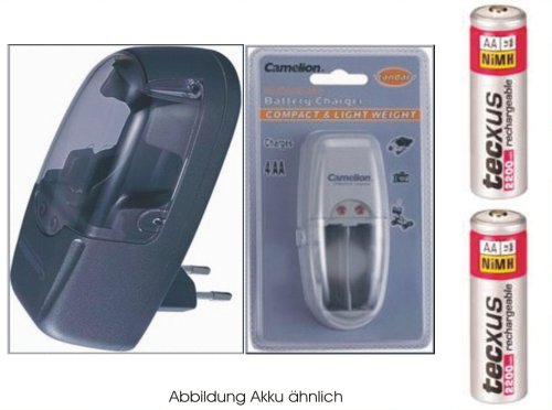 TV Ger&auml;te: TOP Stecker - Ladeger�t von Camelion f�r NiCD und NiMH Mignon AA Akkus inklusive 4 Akku NiMH Mignon AA 2200mA