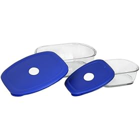 Pyrex Storage Deluxe 4-Piece Set with Lids by Pyrex