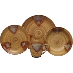 Sango Splash 16-Piece Dinnerware Set, Service for 4 by Dinnerware