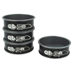 Kaiser Bakeware Noblesse Nonstick Mini Springform Pans, Set of 4 by Kaiser