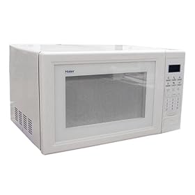 Haier MWG10021TW 1-Cubic-Foot 1000-Watt Microwave Oven, White by Haier