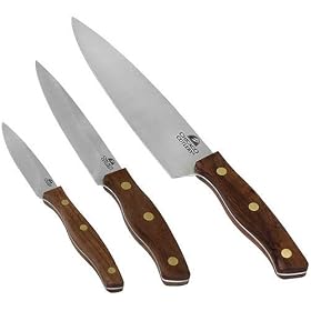 Chicago Cutlery Walnut Tradition 3-Piece Knife Set by Cutlery