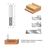 Amana RC-1160 CNC Insert Straight Plunge Router Bits - 1 Flute - 3/4 in. Cutting Diameter