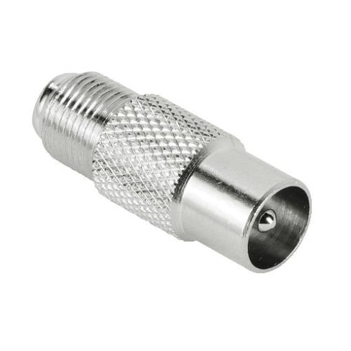 Heimkinosysteme: Hama SAT-Adapter F-Kupplung - Koax-Stecker