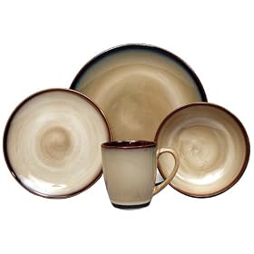 Sango Nova Brown 16-Piece Dinnerware Set, Service for 4 by Dinnerware