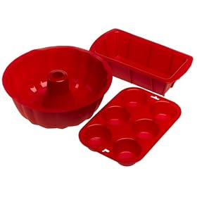 SiliconeZone 3-Piece Bakeware Set by Bakeware Sets