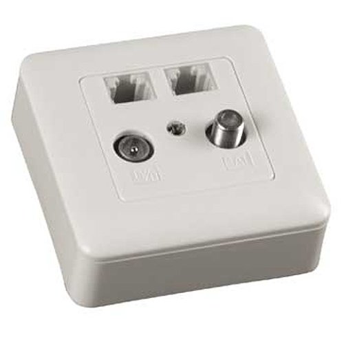 Heimkinosysteme: Hama BK/SAT- & ISDN- bzw. Datenleitungs-Dose