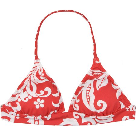 ROXY Aloha Sensation Womens Swimsuit Top - Red/White
