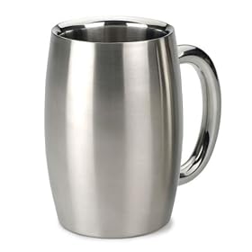 RSVP International Endurance Double Wall Beer Mug 15-oz. by International Silver
