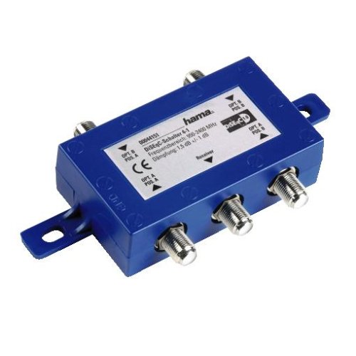 Heimkinosysteme: Hama SAT-DiSEqC-Schalter 4 - 1