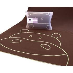 Amazon.com: Modern Basics Brown Hippo Blanket 40X30: Baby from amazon.com