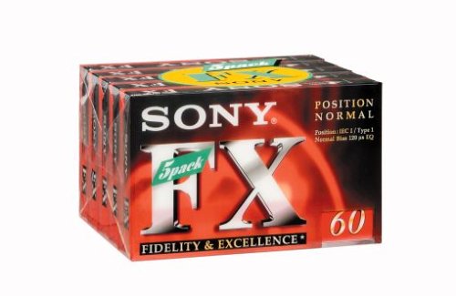 Festplatten: Sony C 60 FX Audio Kassette Low Noise 60 min 5er Pack