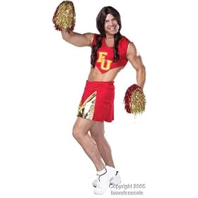 Adult Men's Drag Queen Cheerleader Costume (Size:44-46)