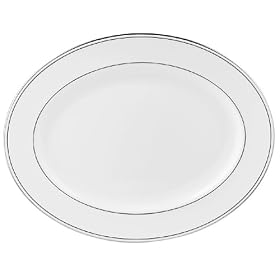 Lenox Federal Platinum 16-Inch Bone China Platter by Lenox China