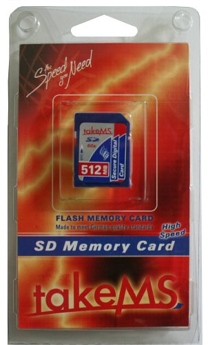 Heimkinosysteme: HighSpeed-SecureDigital Card 512MB (60x) takeMS Retail