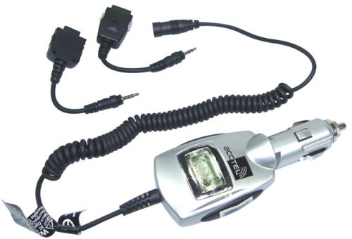 Elektronik und Foto: Acctel Kfz-Ladekabel Titanium mit LCD Display f�r Samsung