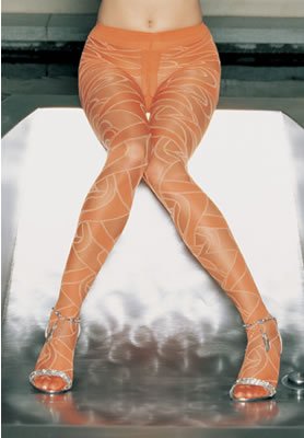 Ribbon swirl pantyhose