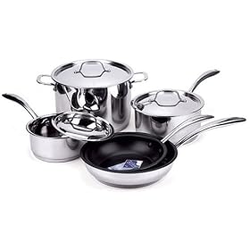 16 Piece Professional Gourmet Tri-ply Cookware Set by Gourmet Standard