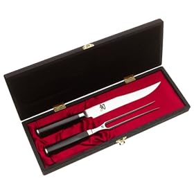 Shun Classic 2-Piece Boxed Carving Set by Carving Forks