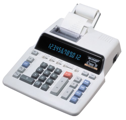 Sharp EL-2197GIII 12 Digit  Mono-Color Heavy Duty Serial Printing Calculator