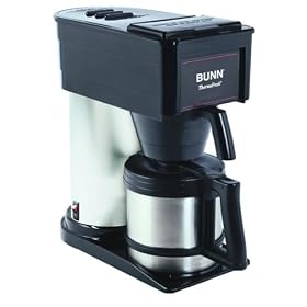 Bunn BTX thermofresh coffee brewer, black with stainless. by Coffee Makers