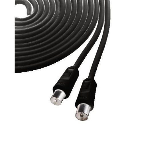 Heimkinosysteme: Hama Antennen-Kabel Koax-Stecker - Koax-Kupplung, 3 m, 75 dB, 25 St.