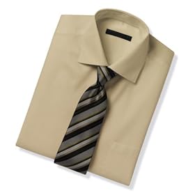 Geoffrey Beene Wrinkle Free Fitted Dress Shirt- Spread Collar Style#: A30B1764 Color: 751 MATTE GOLD Neck: 17 Sleeve: 32-33
