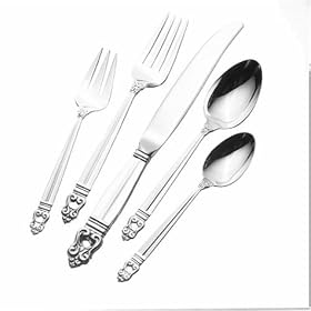International Silver Royal Danish 5-Piece Flatware Place Setting, Dinner Size by International Silver