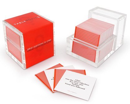 Toy Table Topics Conversation Cards Original Edition Red  for sale