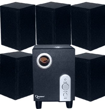 Handys ohne Vertrag: Gembird 5.1 Home-Theater-Sound-System WCS-6006