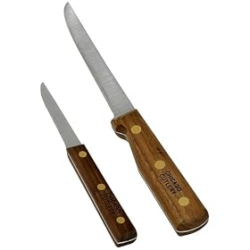 Chicago Cutlery Walnut Tradition 2-Piece Paring Knife and Utility Set by Chicago Cutlery