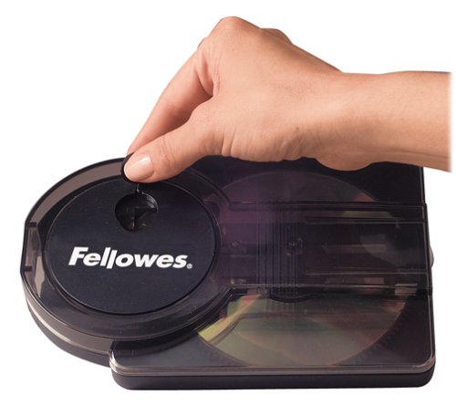 Festnetztelefone: Fellowes Reinigung & Pflege CD oder DVD Reinigungsger�t mit rotierenden Pads