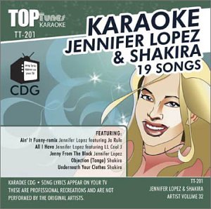 Jennifer Lopez & Shakira Top Tunes Karaoke CGD Artist Vol 32 TT-201