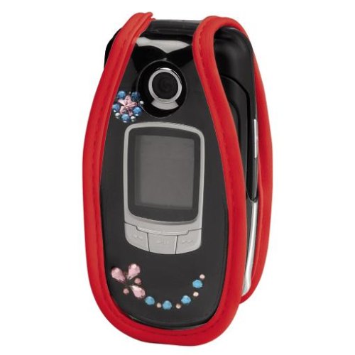 Heimkinosysteme: Hama Handy-Fenstertasche "View" f�r Samsung SGH-E730, Rot