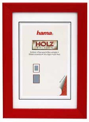 Heimkinosysteme: Hama 64866 Holz Rahmen Helsinki Rot 18X24