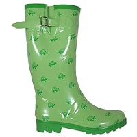 Turtle Pattern Rain Boots
