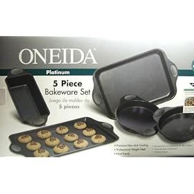 Oneida 5 Piece Non-stick Bakeware Set by Bialetti