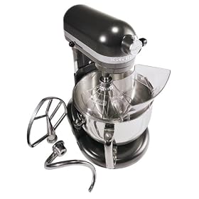 KitchenAid KP26M1XDP Professional 600 Series 6-Quart Stand Mixer, Dark Pewter by Bread Machines