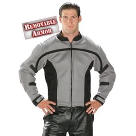 Buy Men’s Black & Gray Motorcycle Armored Mesh Breathable Jacket
