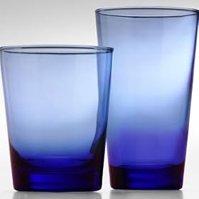 Flare Glassware 12-pc. Set - Blue by Dinnerware