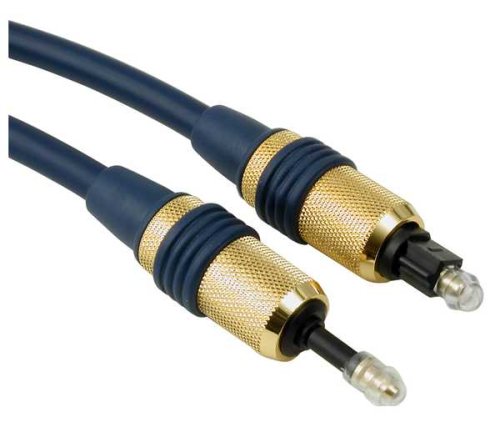 Festplatten: Sehr hochwertiges Glasfaserkabel 2,0 Meter, 3,5mm Stereo Klinke auf TOSLINK� Stecker