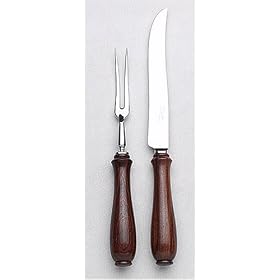 Lippincott Rosewood and Stainless Steel Carving Set by Carving Forks