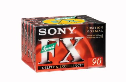 Festplatten: Sony C-90 FX Audiokassetten (90min) 5er Pack