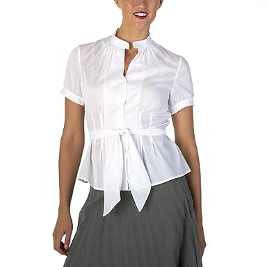 Isaac Mizrahi for Target® Banded Collar Button Down Shirt - True White 